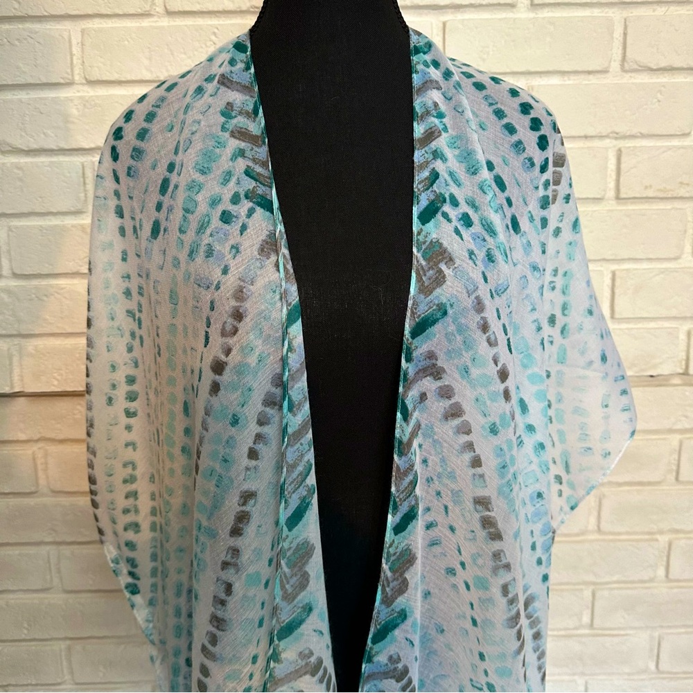Lightweight Tie-Dye Ruana/Swim Cover-up